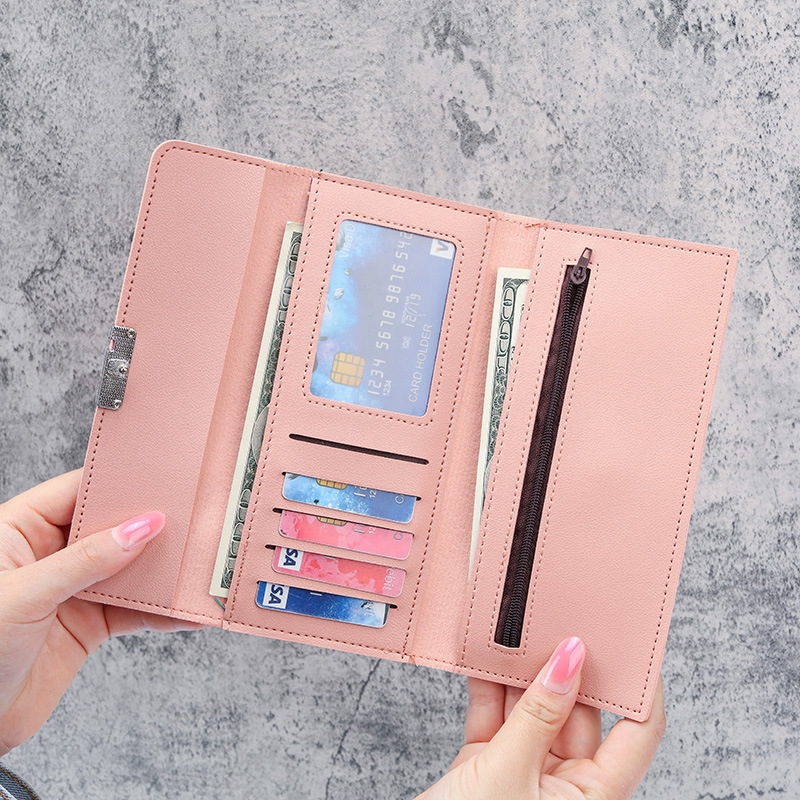 Long wallet for ladies 2021 new 30% off clutch, multi-functional PU leather bag, wallet, loose change, fashionable and versatile Application Scenario