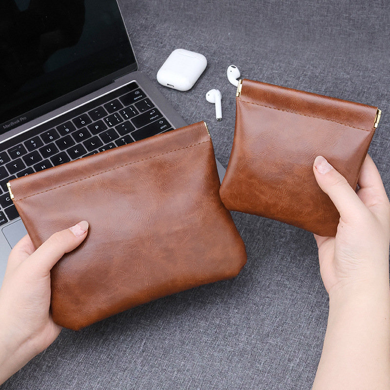 PU waterproof dark-patterned data cable storage bag, power charger, earphone lipstick storage bag, portable and self-closing full figure