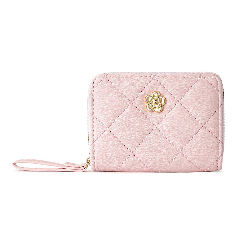 Xiaoxiangfeng diamond-shaped light luxury ladies' organ card case, multi-slot large-capacity bank card storage bag, mini coin purse Item Picture