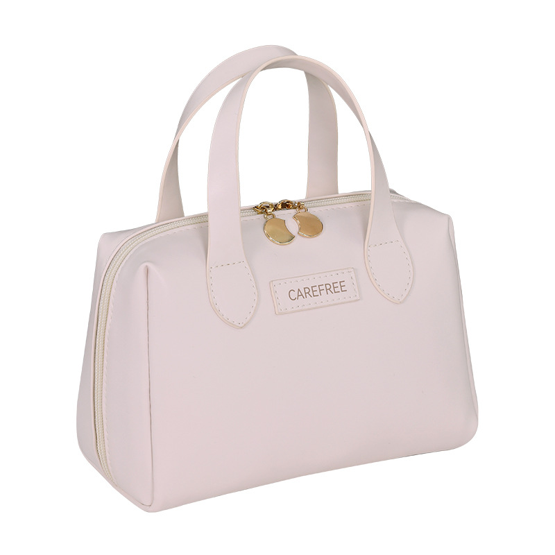 The best-selling cross-border product, the Meiladebei hand-held makeup bag, is a high-end, portable and large-capacity travel cosmetics storage bag Item Picture