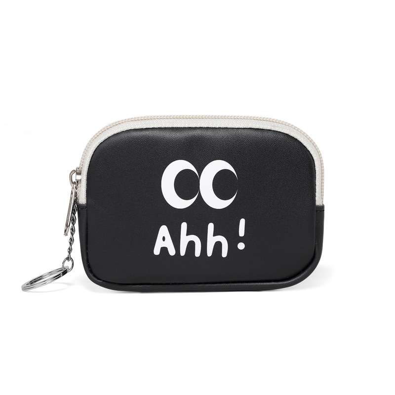New product livework: Cute big eyes cotton short wallet, USB flash drive card case, coin purse, and small storage bag Item Picture