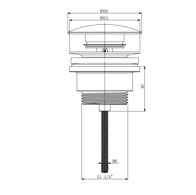 Washbasin, washbasin, spring press, drain, drainpipe, washbasin, washbasin, anti-odor and leakage, sink drainage accessories Specification drawing