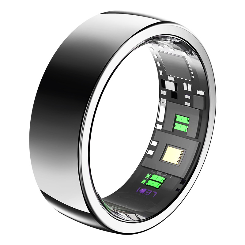 Heart rate, blood oxygen, blood pressure, physiological cycle, 24-hour sleep monitoring, adding friends, remote control taking photos, smart ring Specification drawing
