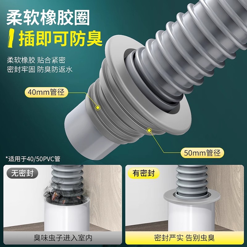 Kitchen drainpipe, vegetable basin, plastic sink, drain pipe, single and double sink in the bathroom, vegetable basin, drain Specification drawing