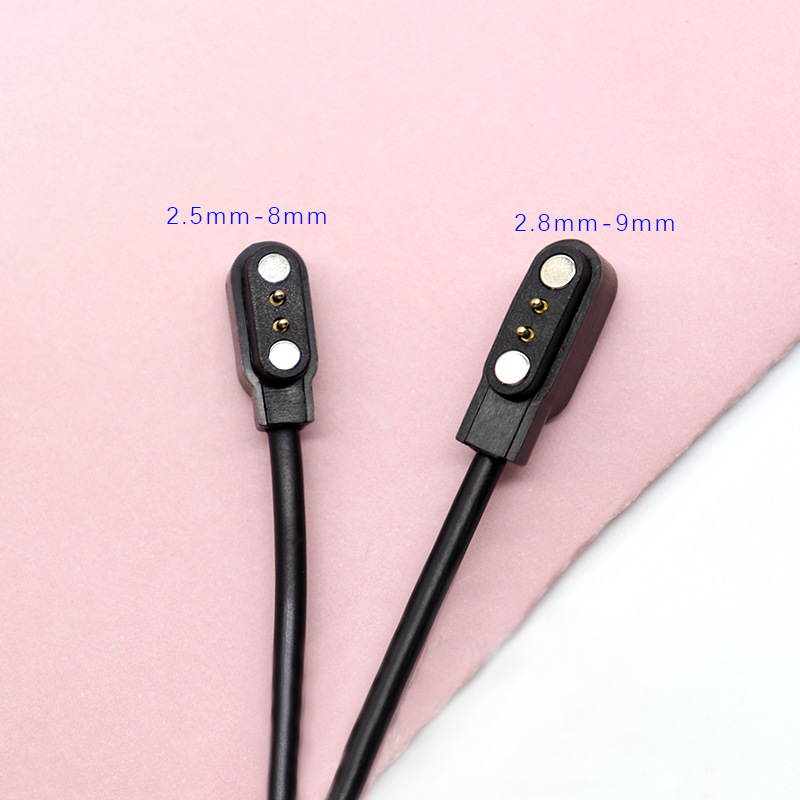 2-contact HW16 magnetic charging cable, 2-pin smart children's watch, HW12 magnetic universal charger, 2-pin 2.8 full figure