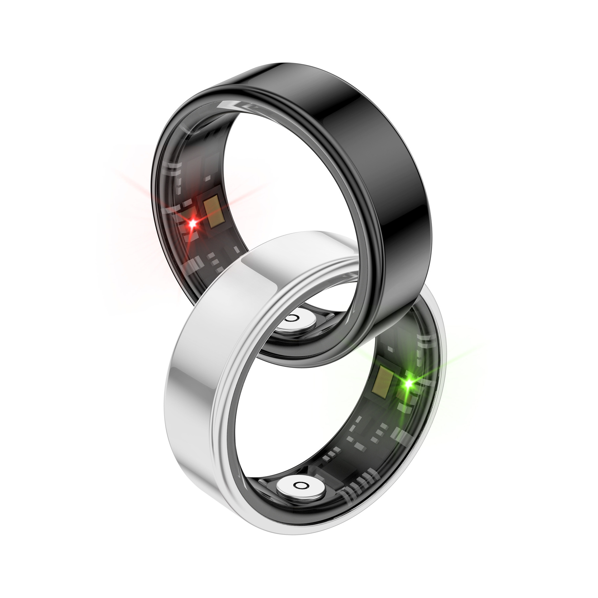 Cross-border smart ring, heart rate, blood oxygen, health, sleep monitoring, men's and women's black technology, waterproof Bluetooth sports ring details Picture