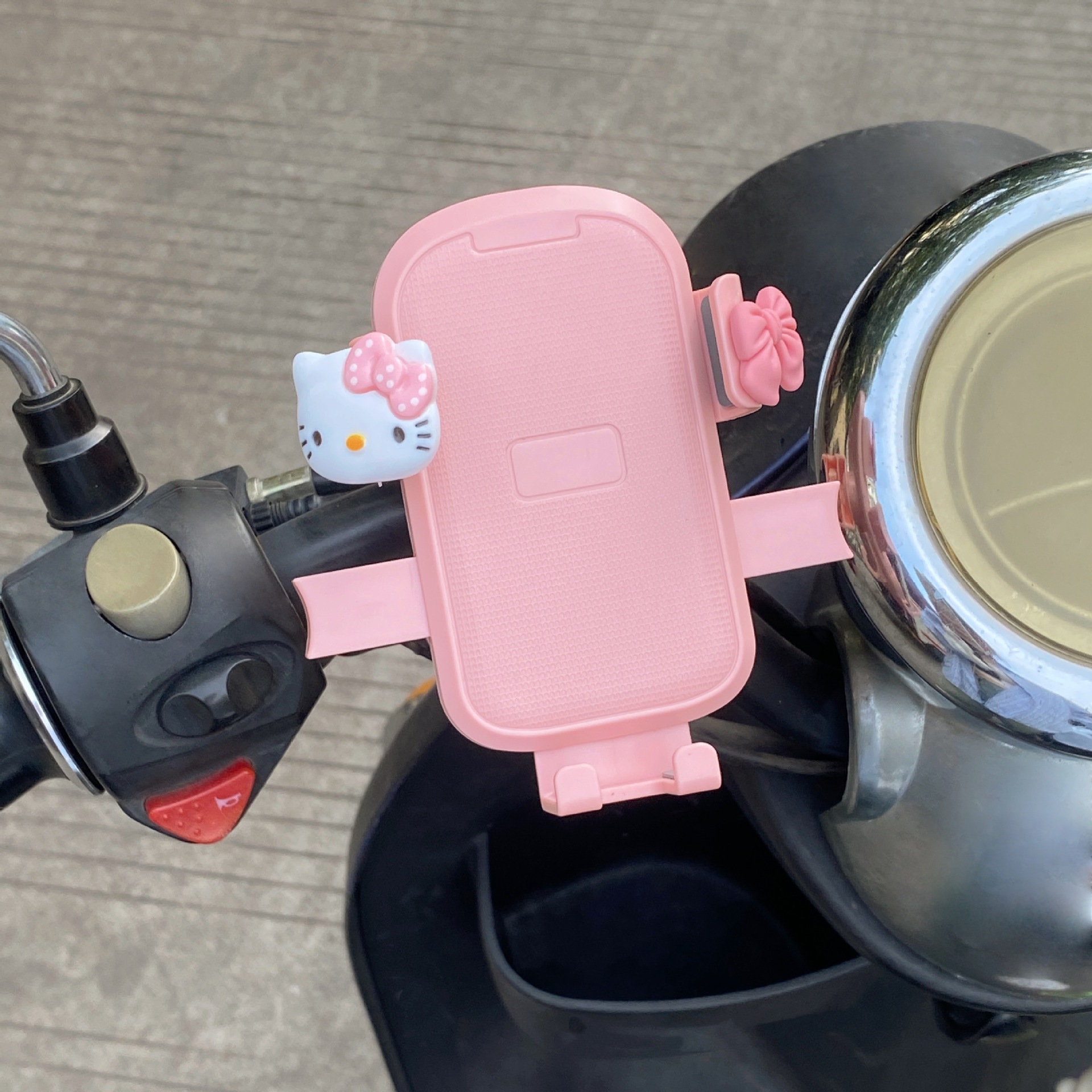 Electric bike riding mobile phone stand 2025 New Cartoon cute bicycle and motorcycle shockproof navigation fixed stand full figure