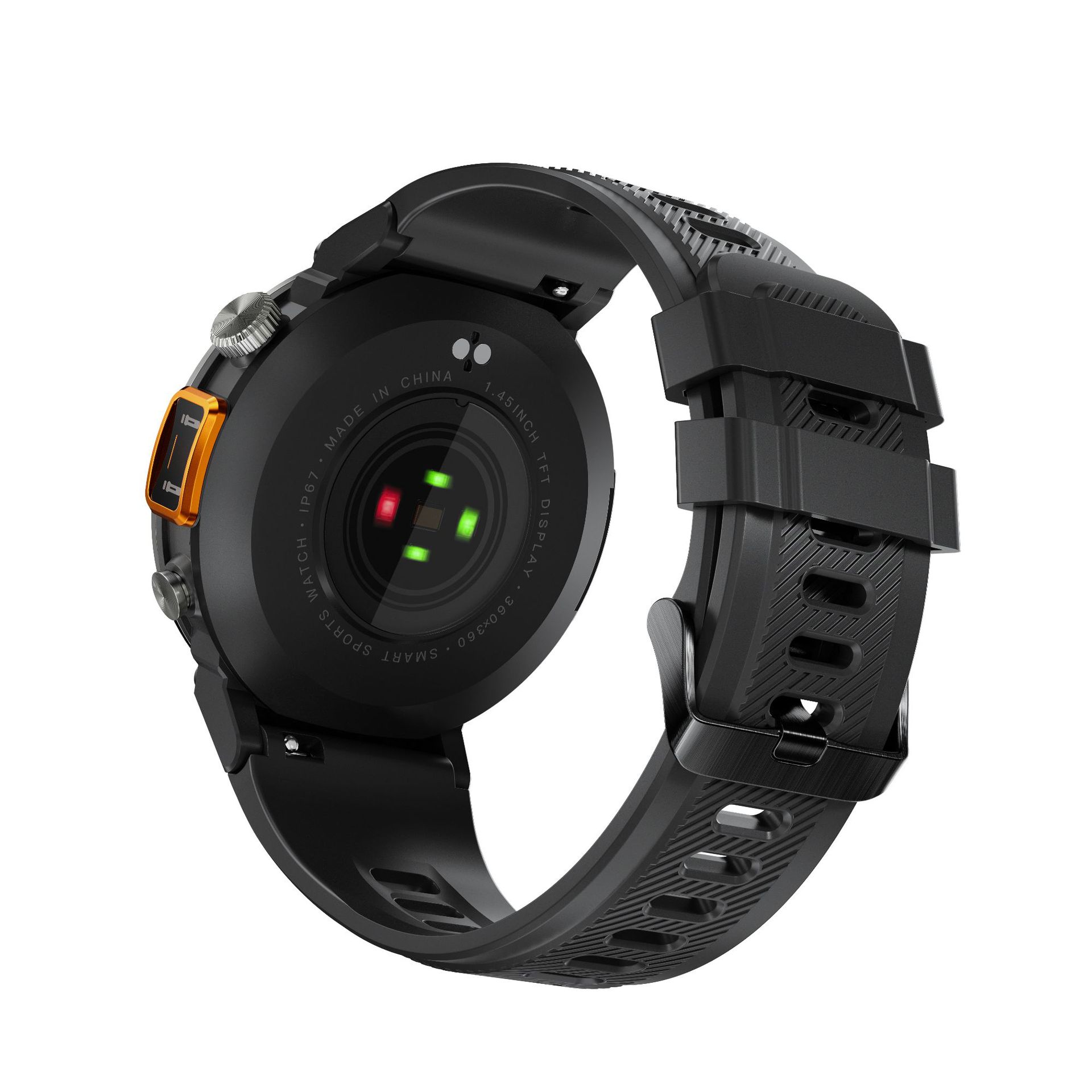 KE3 Cross-border LED flashlight 1.45 screen Bluetooth Smartwatch Eigiis Heart Rate Blood Oxygen Sleep Exercise Specification drawing