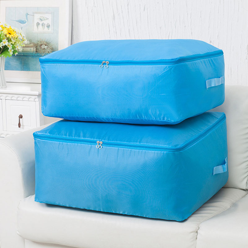 Cross-border storage bags, solid-color waterproof and moisture-proof quilts, moving bags, clothes, Oxford cloth storage bags, cotton quilts, luggage bags full figure