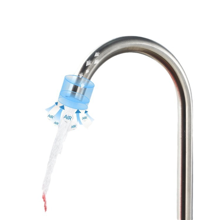 Stainless steel kitchen faucet for cold and hot water, household splash-proof two-in-one sink, single-cooling sink, all copper Application Scenario
