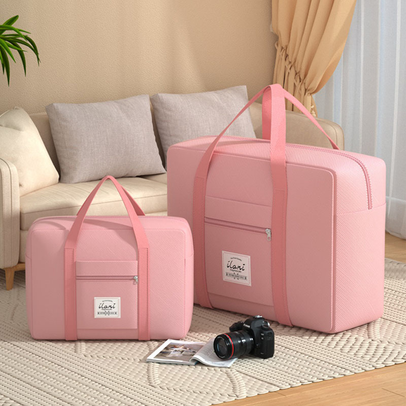 Multi-functional storage and organization, large capacity, foldable, fashionable, portable, short-distance business trip clothing storage, Oxford cloth travel full figure