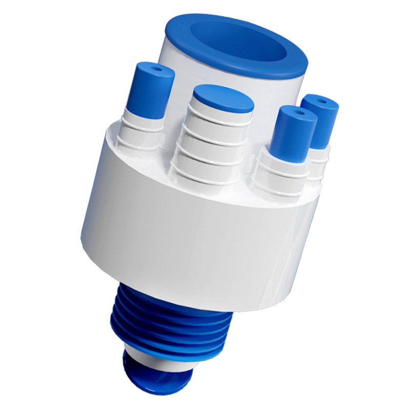 Kitchen drain pipe five-way integrated drain sink drainage pipe, dishwasher water divider water purifier multi-functional connector Item Picture