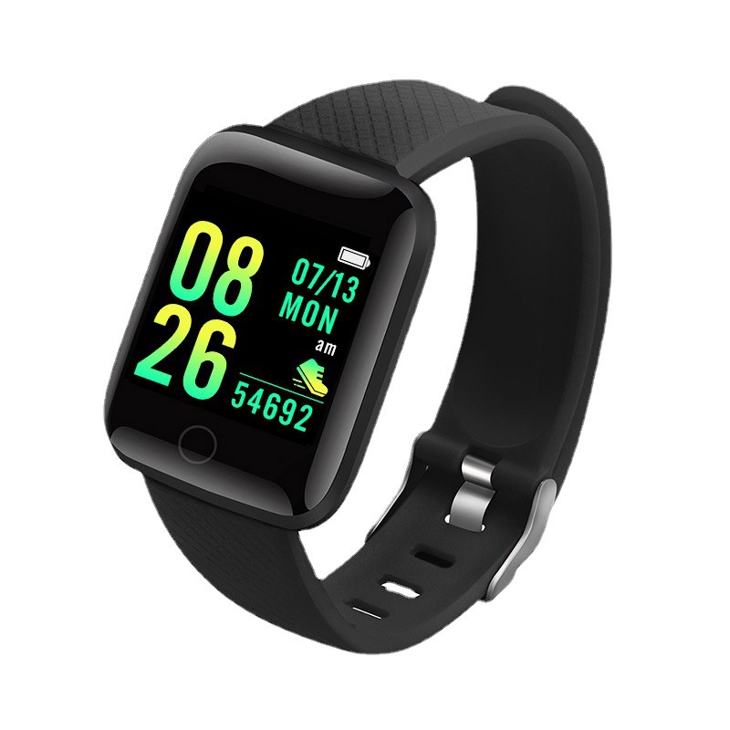 116plus Smart Bracelet: Student Silent Vibration Alarm Clock, Fitness bracelet, step-counting Bluetooth, Heart Rate and Blood Pressure bracelet Specification drawing