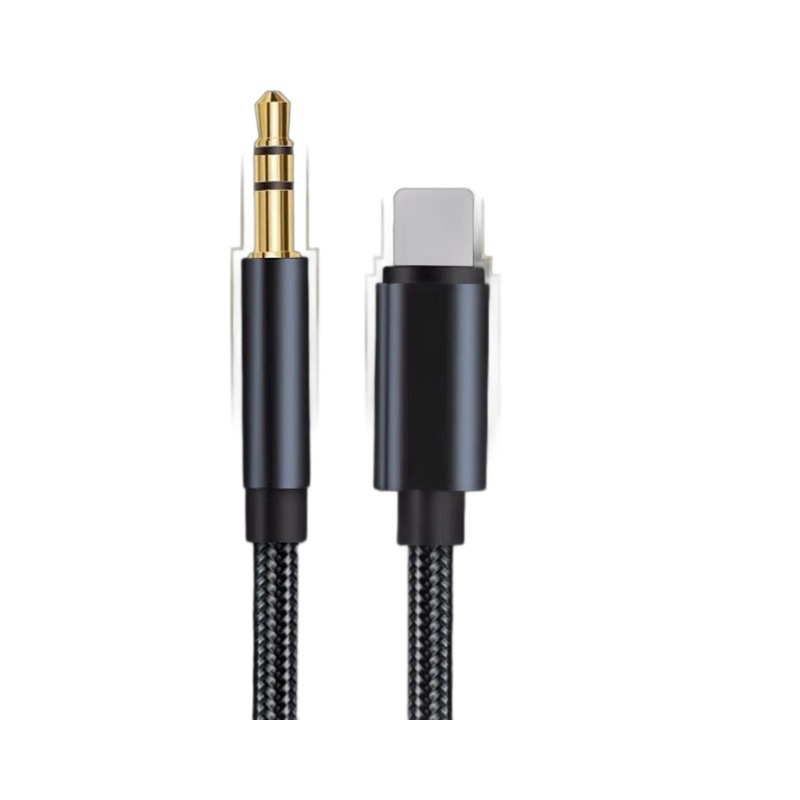 Compatible with Apple 14 mobile phone AUX audio cable, car iPhone 13 connection cable, speaker, audio and headphone conversion cable Item Picture