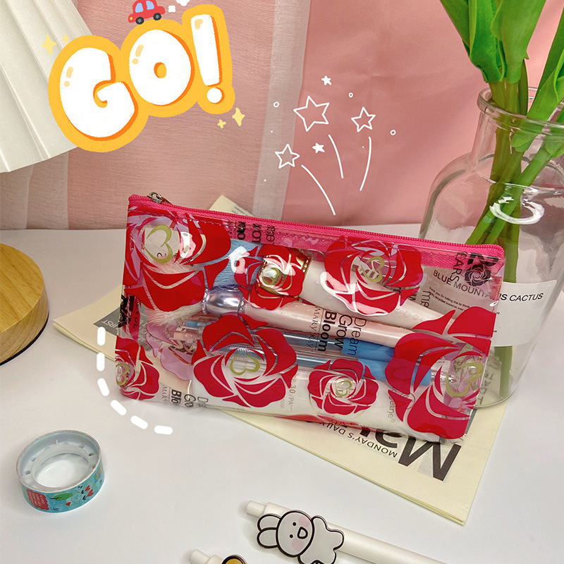 Pillow makeup bag, large capacity, ins high-end style, new female Internet celebrity pen case, travel toiletry bag, coin purse wholesale details Picture