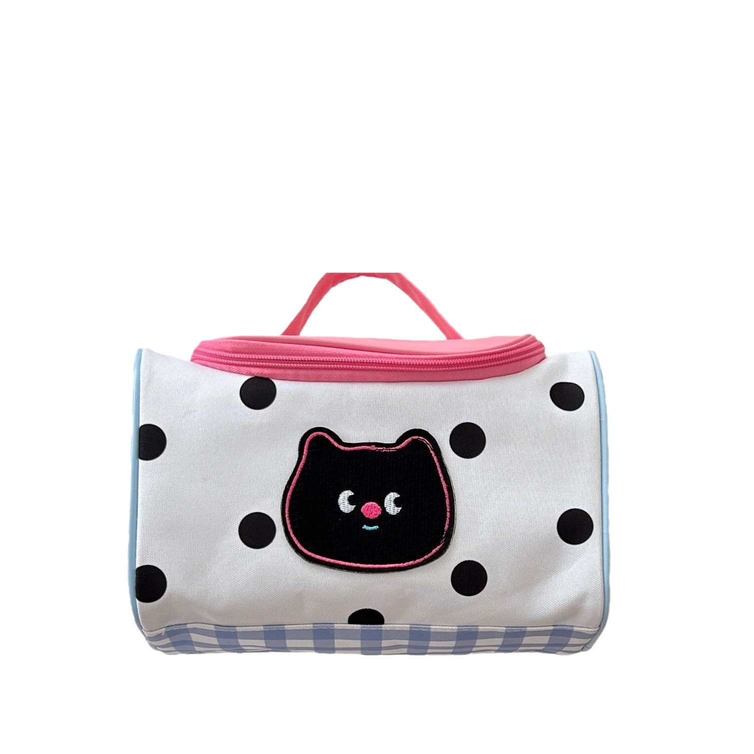 Cute cartoon hand-held makeup bag for girls 2024 new style, girlish portable large-capacity cosmetics storage toiletry bag Item Picture