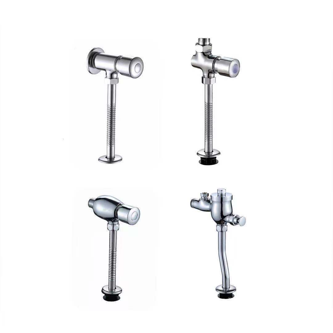 Zinc alloy copper urination flushing valve, urinal flushing valve, urinal press delay flushing valve, press urination valve full figure