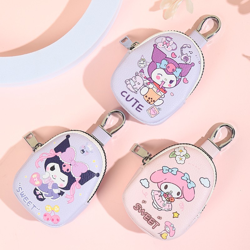 Cartoon key bag for women, multi-functional mini bag for women, large capacity for men, zipper, home car keychain bag details Picture