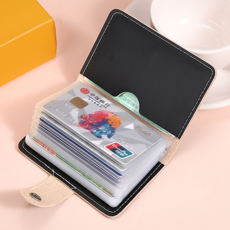 Cartoon dog card case for women, anti-demagnetization, multi-slot, large capacity, cute cartoon creative multi-functional ID card holder details Picture