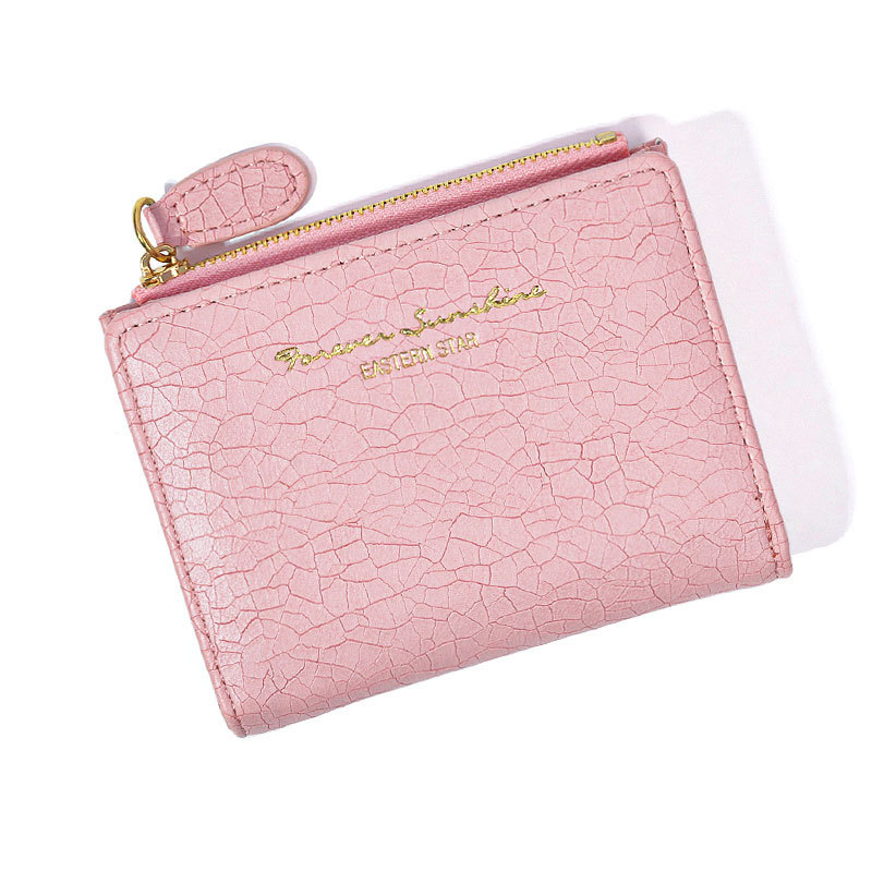 The best-selling ins avocado green wallet ~ A Korean-style student retro folding wallet with a forest-themed artistic buckle coin purse Item Picture