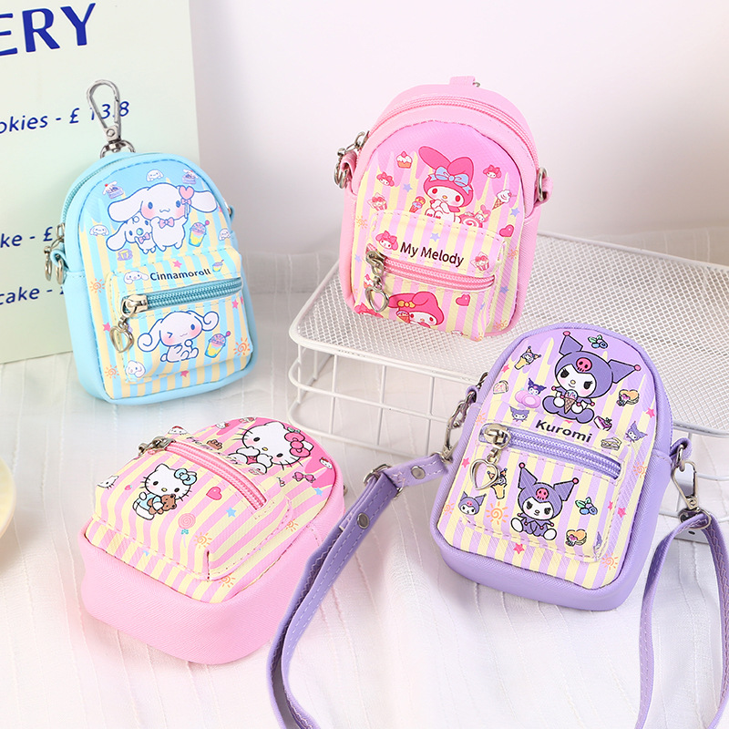 This coin purse is in an Instagram style, cute and girlish, simple and creative zipper small bag for women. It's a single-shoulder crossbody bag that can be carried around full figure