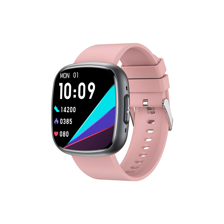 The 2025 new ET593 smartwatch ECGPPG true blood oxygen, blood sugar, uric acid and body fat square communication watch details Picture
