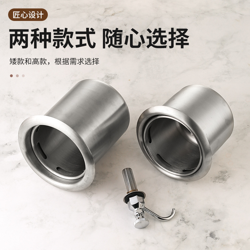 Bar counter long water faucet set, coffee shop long water bucket long water faucet, 304 stainless steel long water well Specification drawing