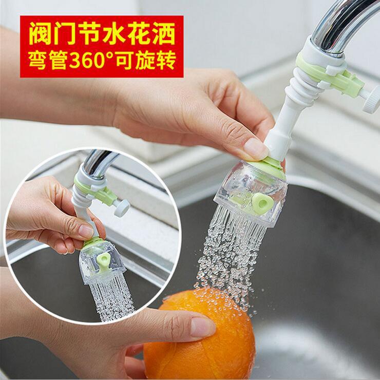 Household adjustable faucet extender, water-saving device, kitchen shower head, splash-proof nozzle, creative tap water filter details Picture