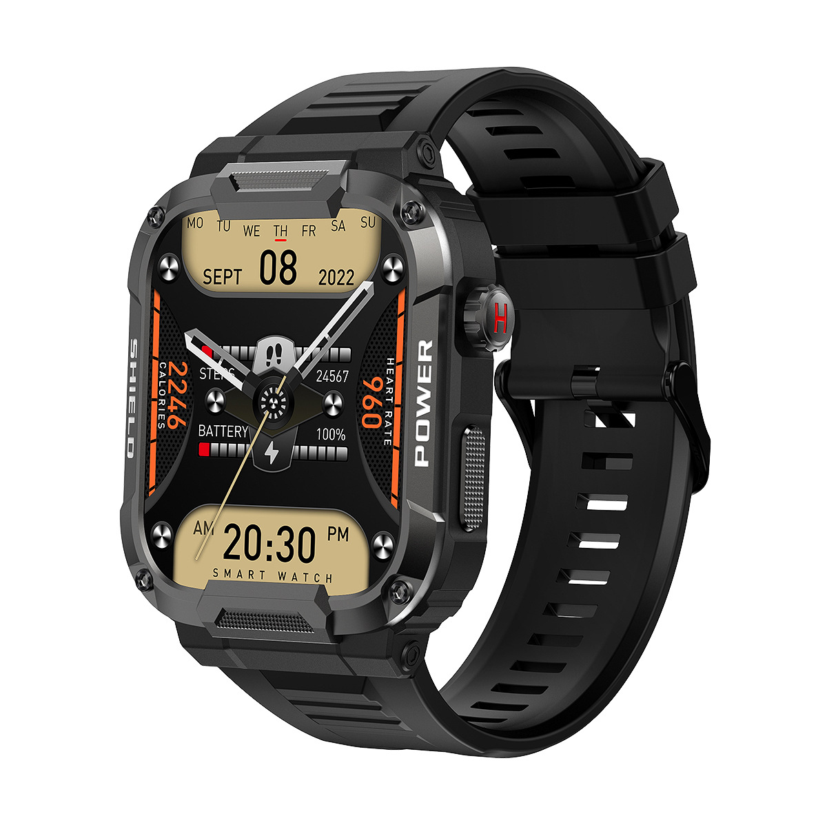 The new S6 model features a 2.01-inch large-screen Bluetooth call smartwatch, heart rate, blood oxygen, body temperature, IP68 water resistance, and is compatible with MK66 full figure