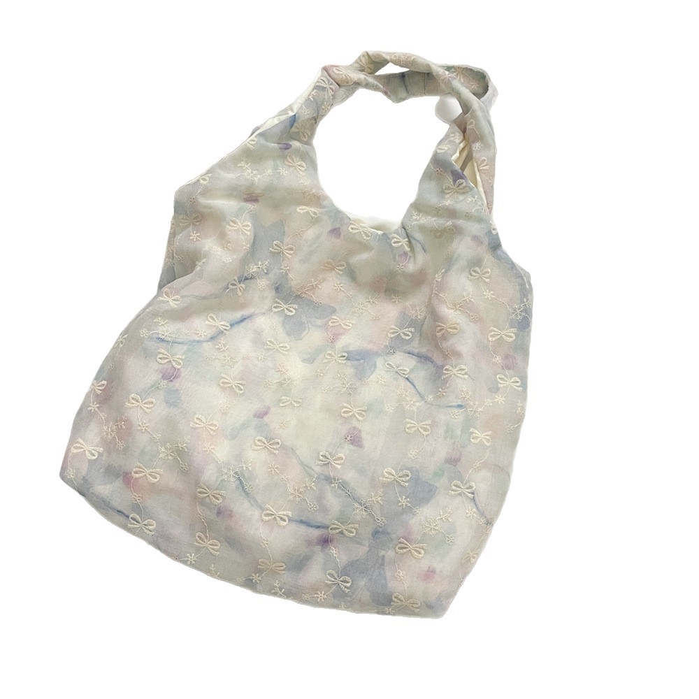 55302, a high-appearancy-level Korean-style faux bow, gentle and niche handbag, stylish single-shoulder underarm bag, tote bag Item Picture
