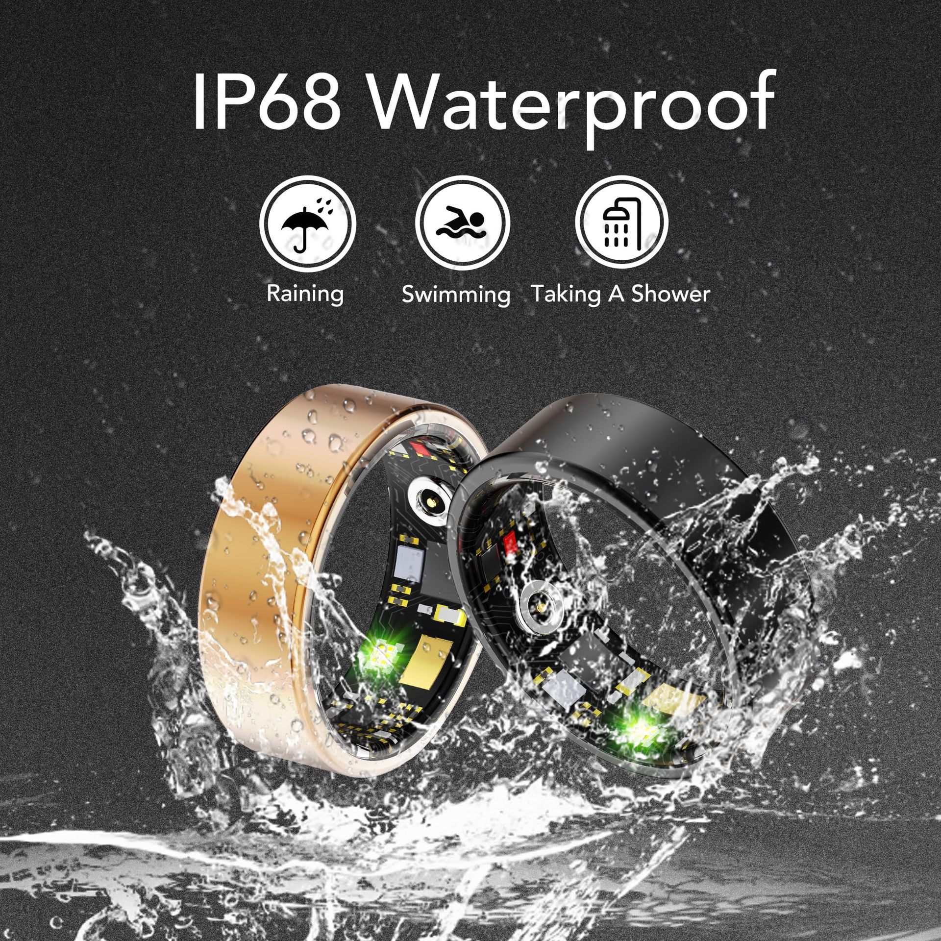 Cross-border private model R11M Smart Ring, heart rate and blood oxygen 100+ exercise mode Smart ring Application Scenario