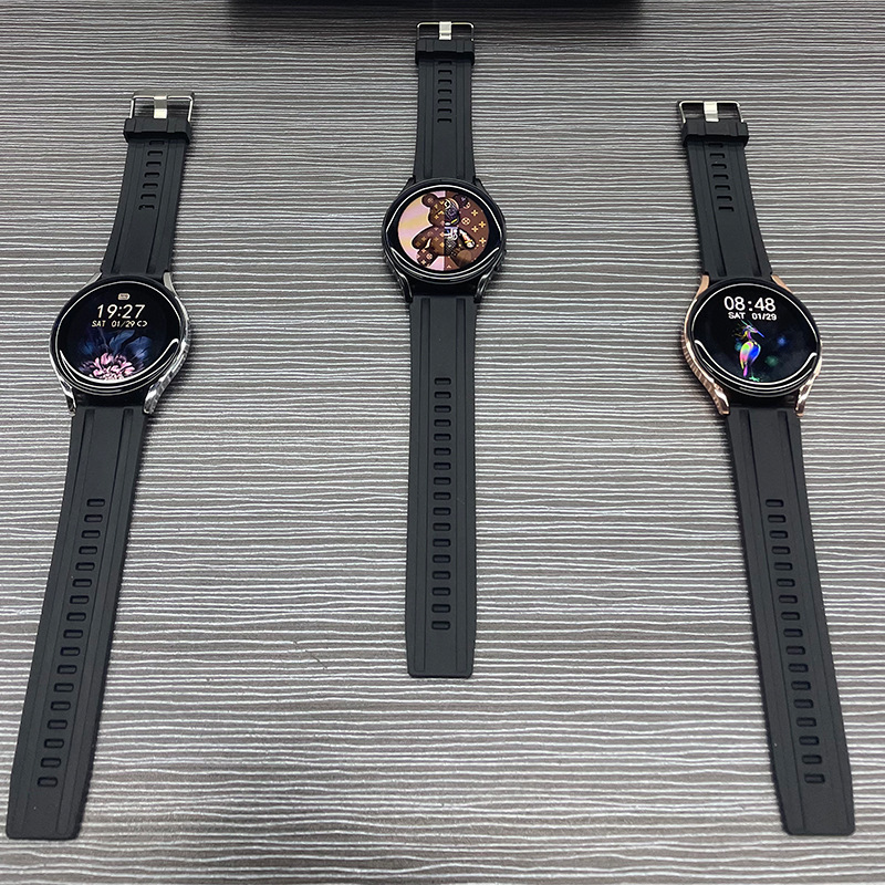 Shopee's GT1 smartwatch with a round screen is a bestseller. It features a heart rate, blood pressure, blood oxygen, fitness band, Bluetooth, and multi-language communication Specification drawing