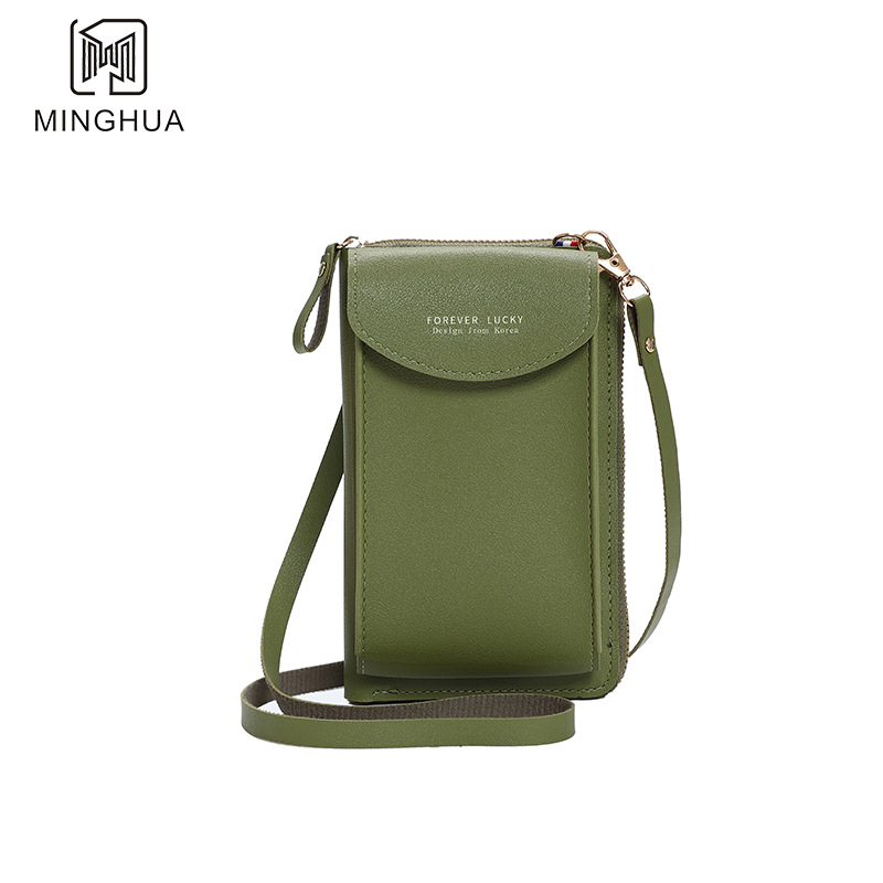 Mobile phone bags, crossbody bags, solid color simple single-shoulder bags for women, wallets, multi-functional women's bags, mobile phone bags, wholesale Application Scenario