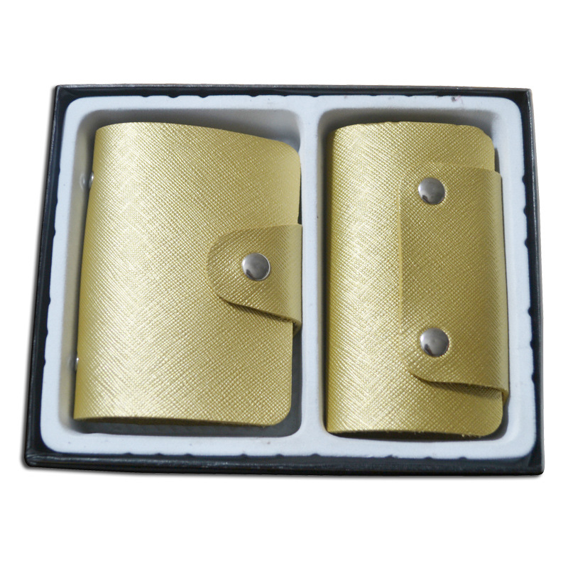Hot-selling exquisite gift box sets, bank and company card cases, key cases, wholesale available with logo printing full figure