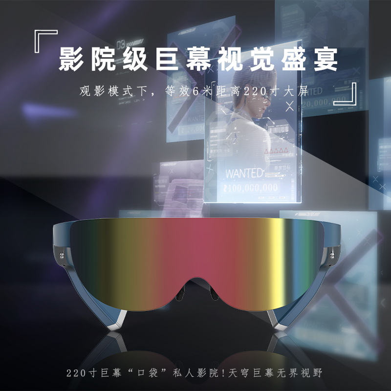 AR glasses, smart VR multi-functional mobile phones, computers, VRPARK screen projection, lightweight 3D high-definition giant screen cinema glasses details Picture