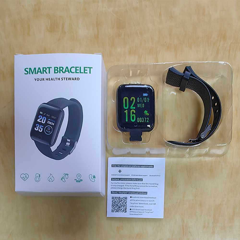 116plus Smart Bracelet, a cross-border bestseller for blood oxygen and blood pressure measurement, heart rate monitoring, and sleep monitoring. D13 smart watch details Picture