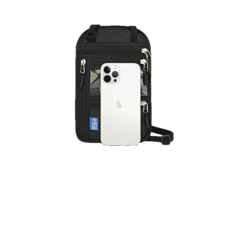 Factory direct sales of multi-functional overseas travel document bags, RFID neck passport bags, passport holders and document protection cases Item Picture