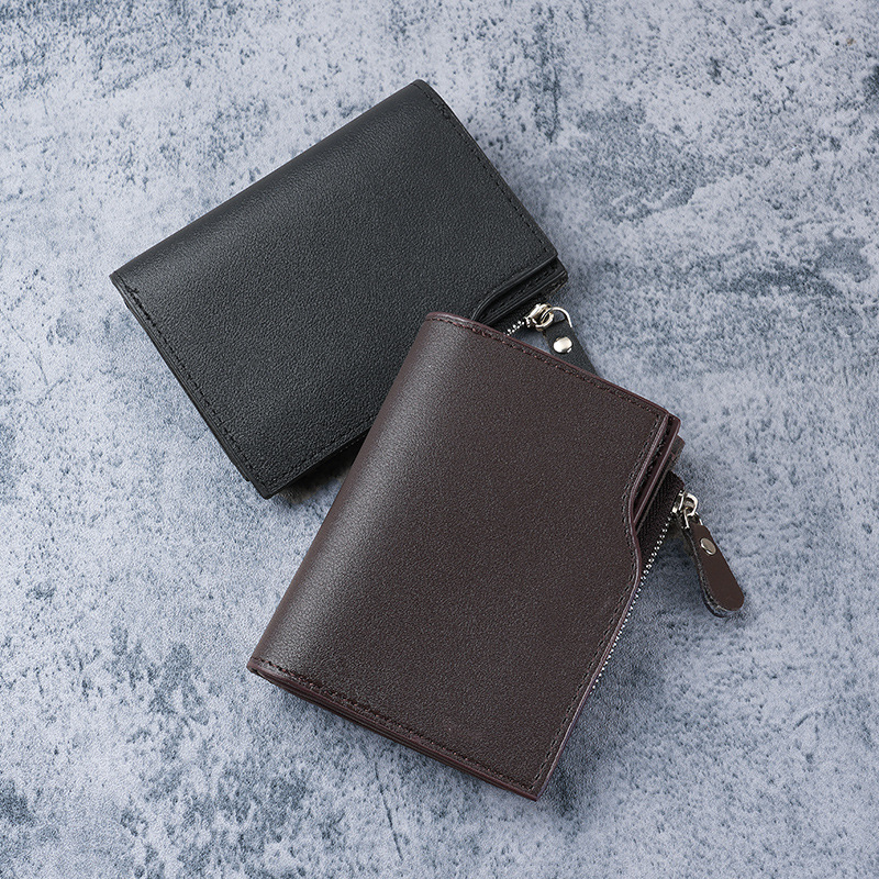 2025 New men's short wallet, multi-functional zipper bag, multi-slot European and American ID bag wholesale manufacturer in stock Application Scenario