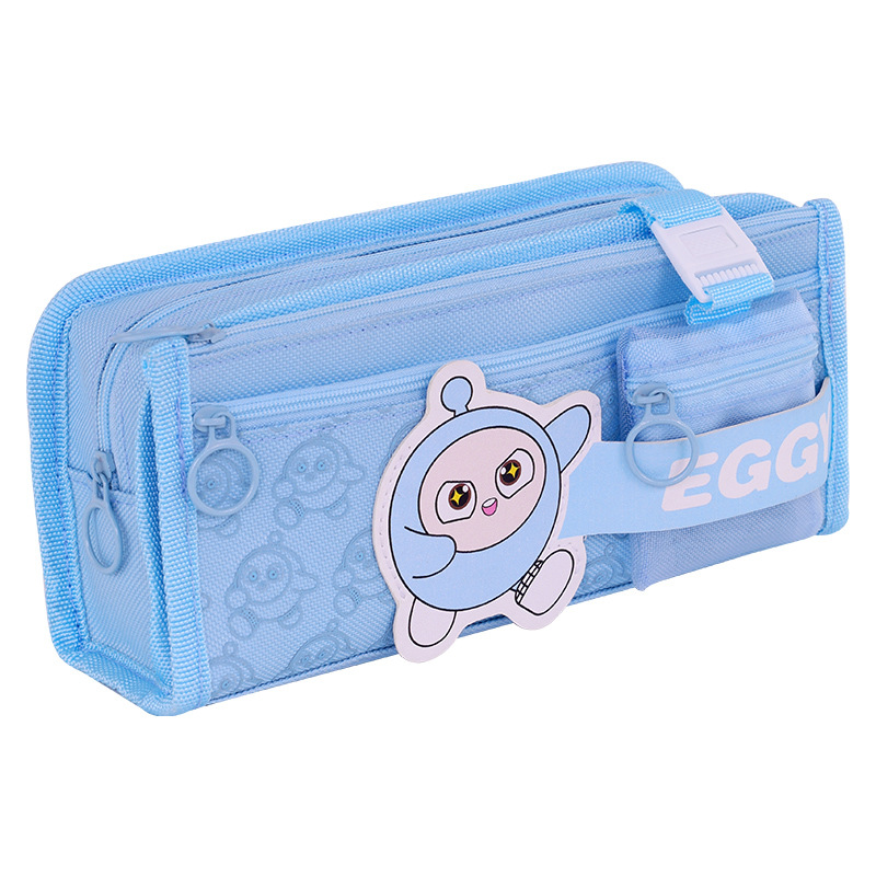 Cute and cute little egg baby multi-functional children's pencil case, ins, high appearance level, large capacity, dirt-resistant pencil and stationery box Item Picture