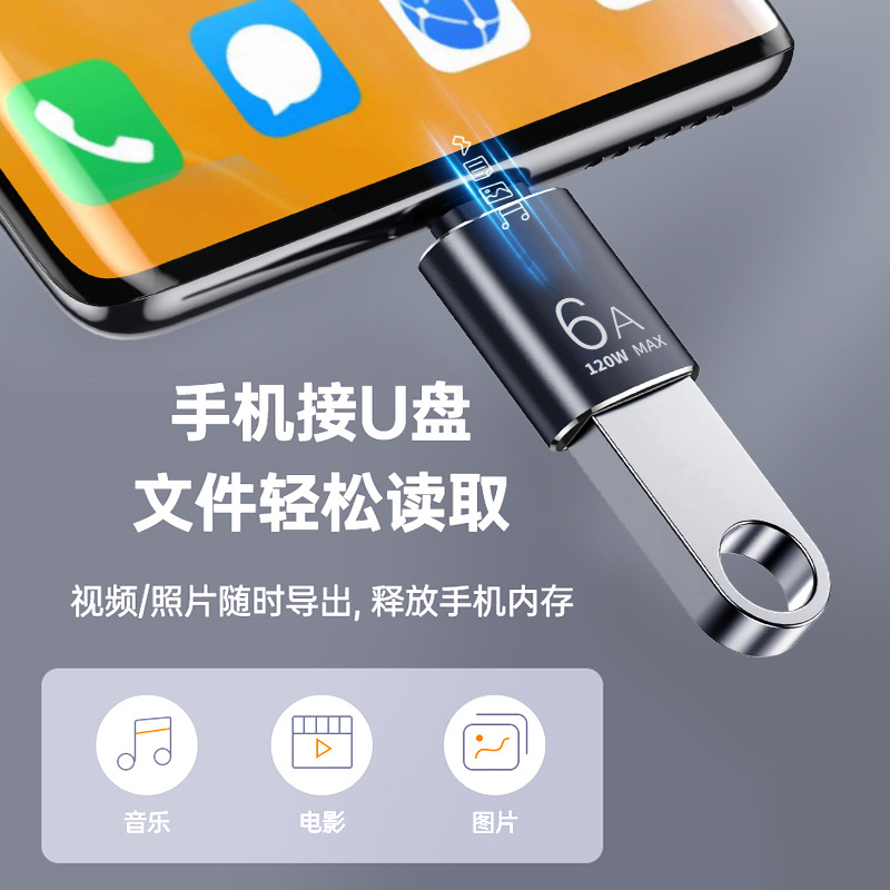 CE alloy otg mobile phone adapter type-c to usb3.1 Android tablet USB flash drive data converter 3.0 details Picture
