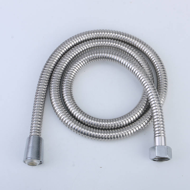 1.3-meter stainless steel shower pipe, stainless steel encrypted shower hose, showerhead, bathroom hose, shower head, shower pipe details Picture
