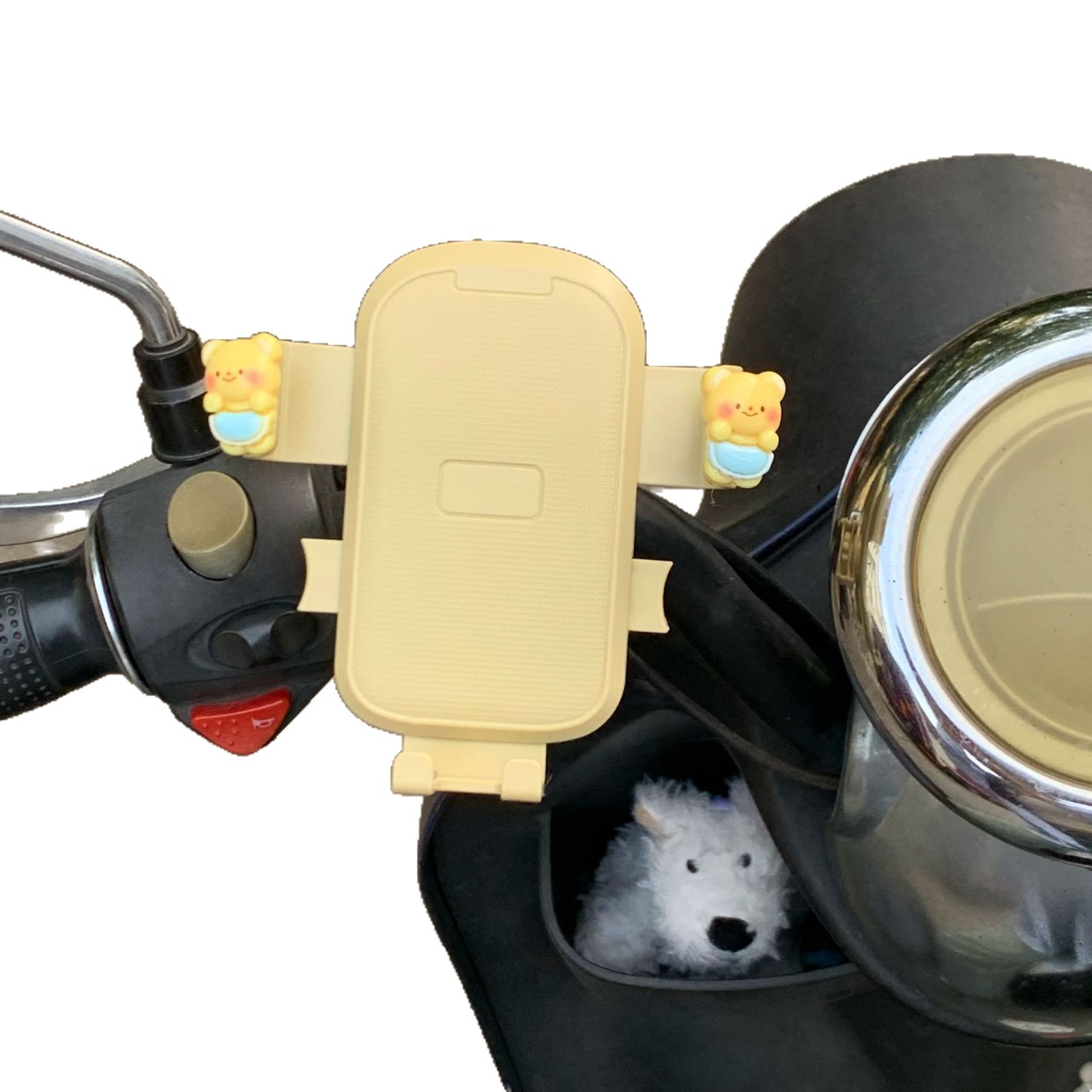 Electric bike riding mobile phone stand 2025 New Cartoon cute bicycle and motorcycle shockproof navigation fixed stand Item Picture