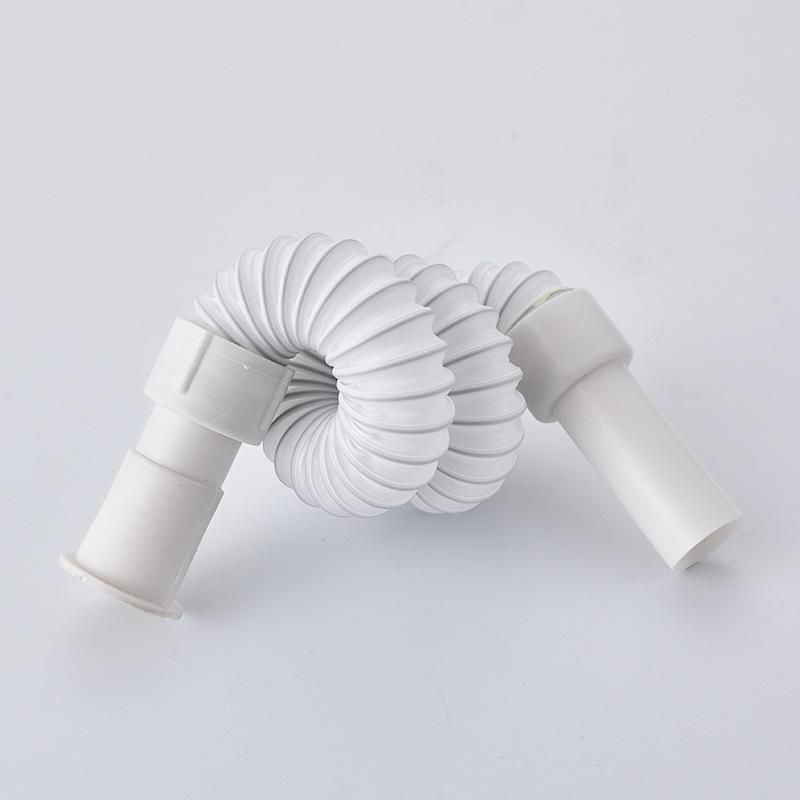 Washbasin drain, mop sink drain pipe, plastic expansion pipe, washbasin steel wire rubber head drain hose, anti-mold Application Scenario