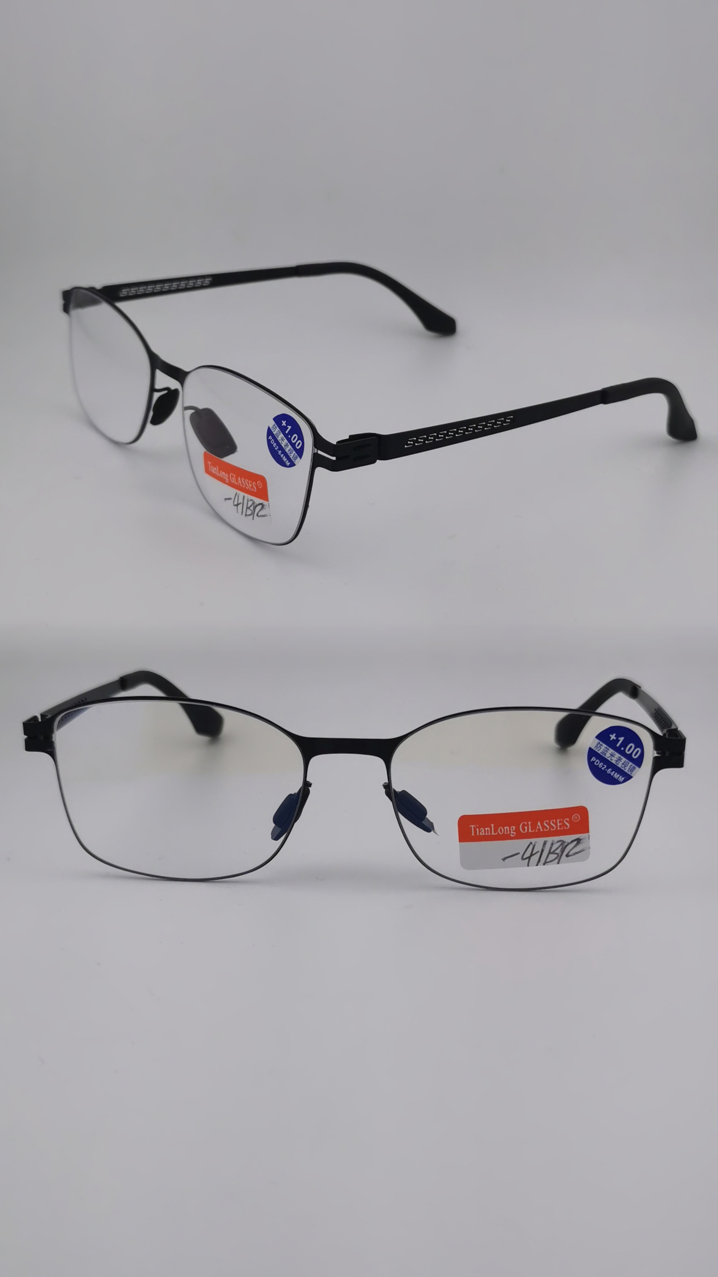 无感佩戴体验 高档商务抗疲劳高清蓝光男女时尚超轻眼镜