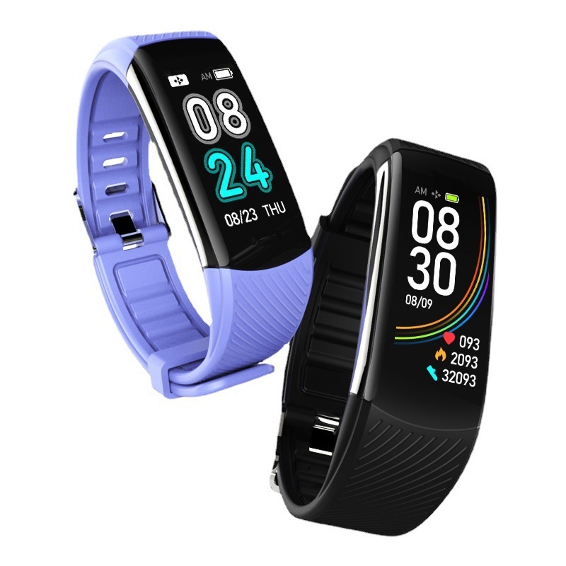 Cross-border e-commerce C6S smart bracelet with color screen, large characters, Bluetooth, exercise, heart rate, blood pressure, blood oxygen, sleep gift bracelet Specification drawing