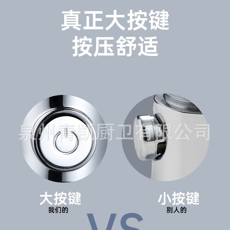 Shower head, hand-held showerhead, quick switch, inner and outer silk spray gun, hose, straight-through valve with one-button water stop adjustment Application Scenario