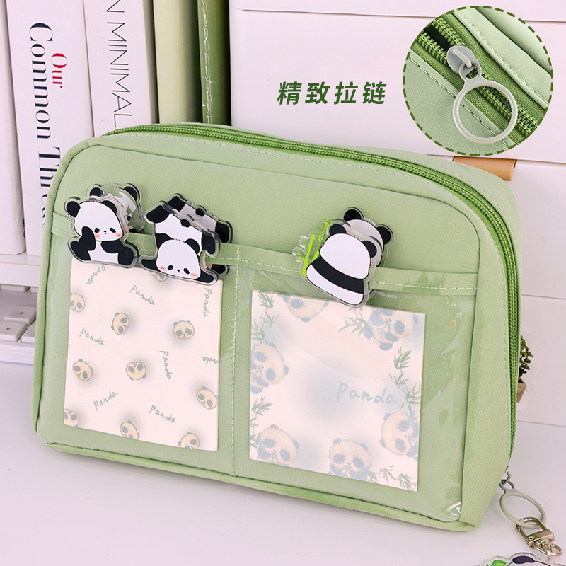 Large-capacity, dirt-resistant, ins, high appearance level, simple stationery box, high-end pencil case for primary school students, 2024 female Specification drawing