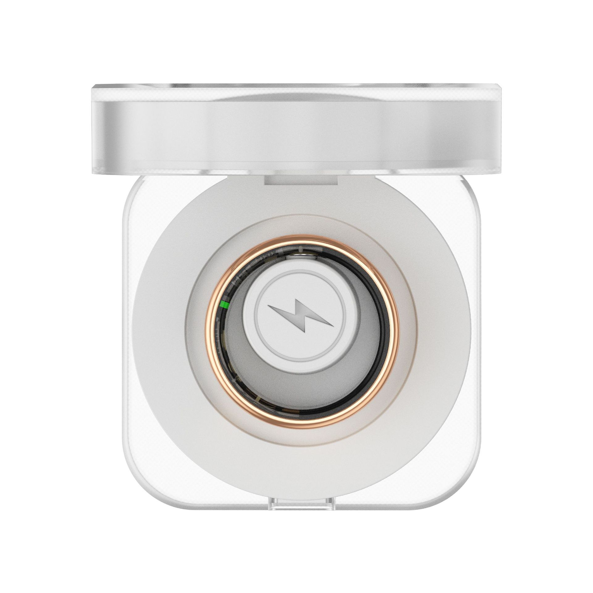 Smart Ring Charger Crystal Case 200 mah transparent acrylic Smart Ring Charger TYPE-C Specification drawing