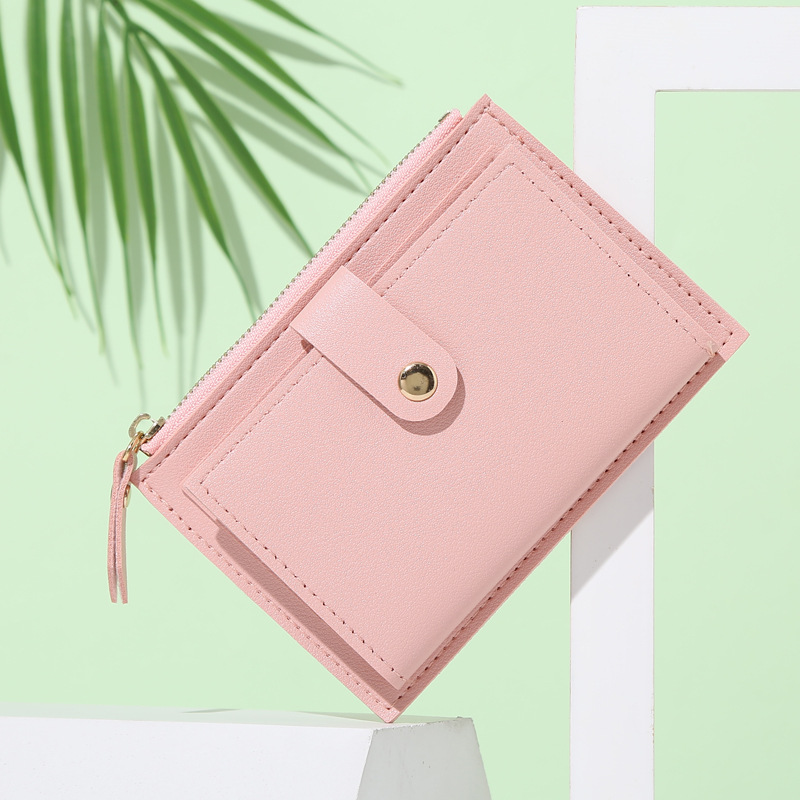 New women's wallet, short summer wallet, thin, cute and simple, student coin purse, women's niche design, LOGO Application Scenario