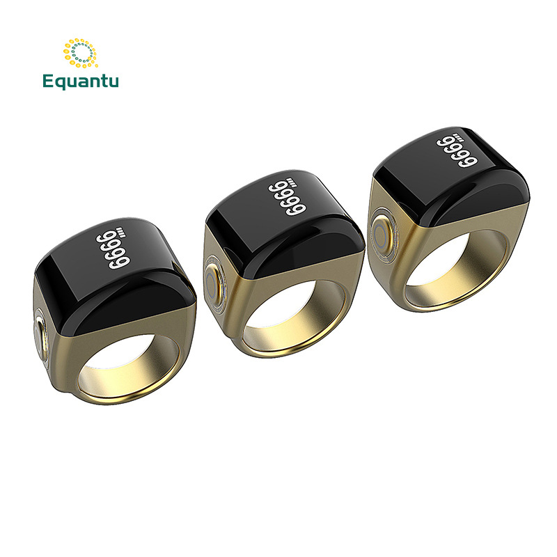 equantu's new smart counting ring alarm clock with a ceramic zinc alloy plastic ring counter details Picture